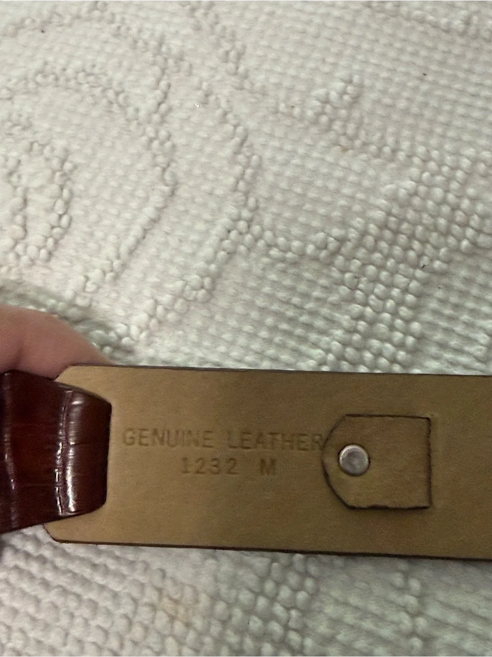 Nicole Miller Braided Brown Leather Belt with Silver Buckle Medium